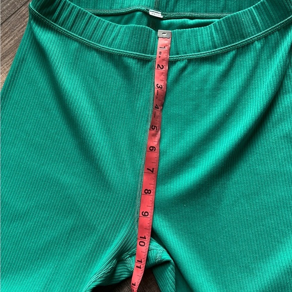 ALO Ribbed High-Waist 7/8 Blissful Legging  Ocean Teal Athletic Yoga Activewear - Picture 9 of 9